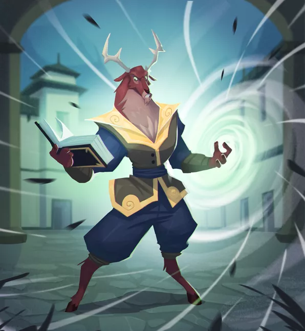 This deer is an artwork from our upcoming animal fantasy game! posted by Play_Untamed