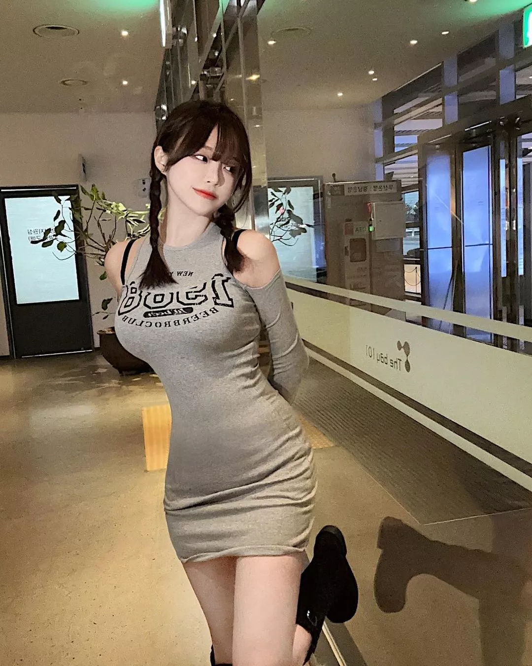 Tight dress and braids posted by Majestic_Painter8660