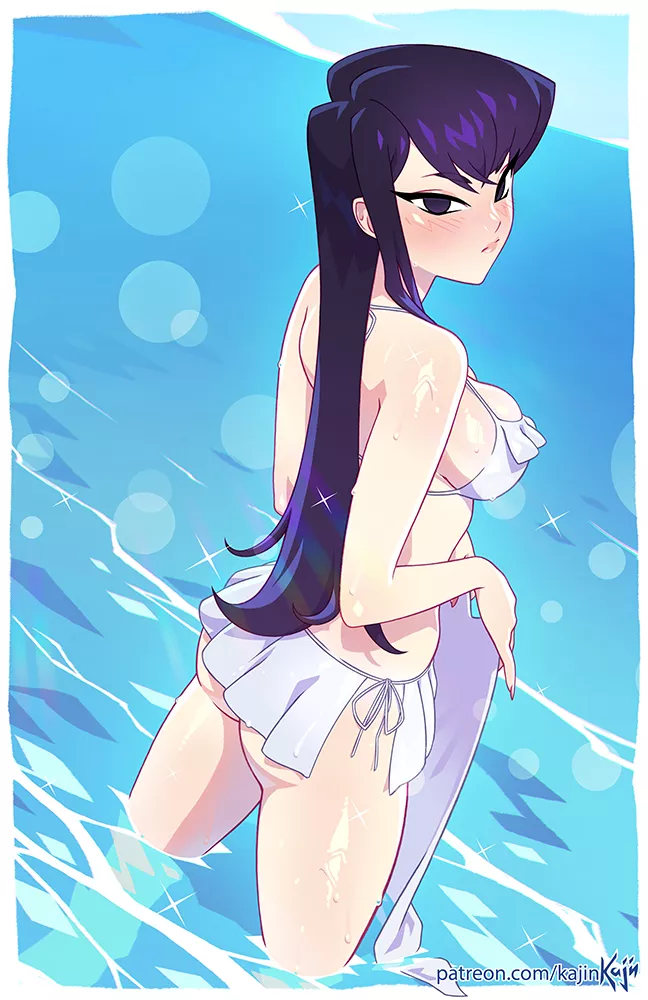 Wearing a bike (By kajin) [Komi Can't Communicate] posted by queshu22