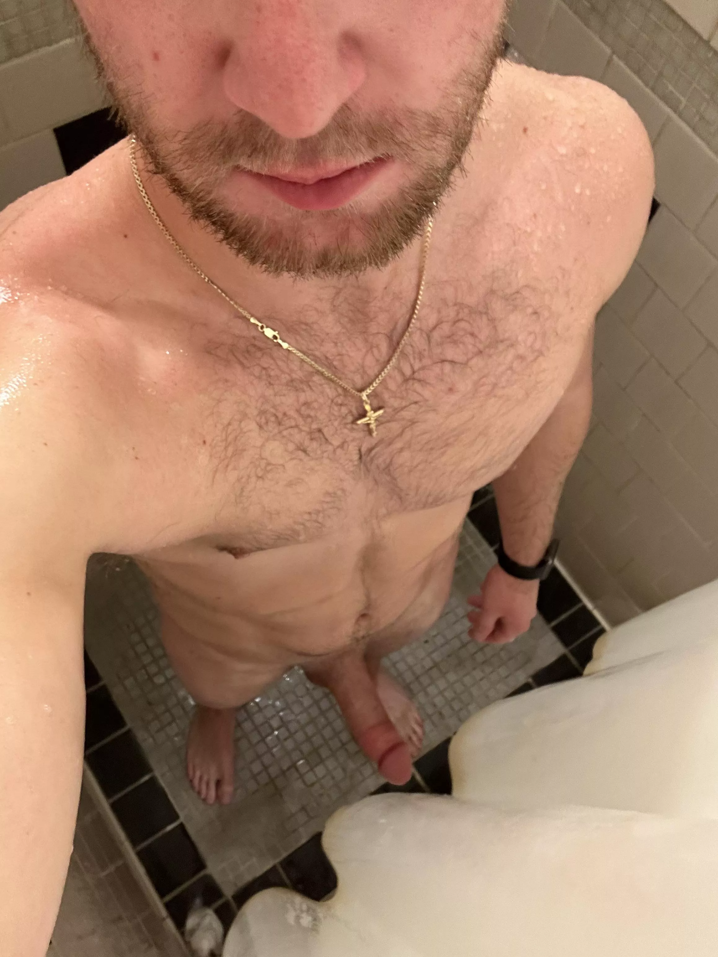 Would you meet me in the shower after our workout? posted by godofcock24