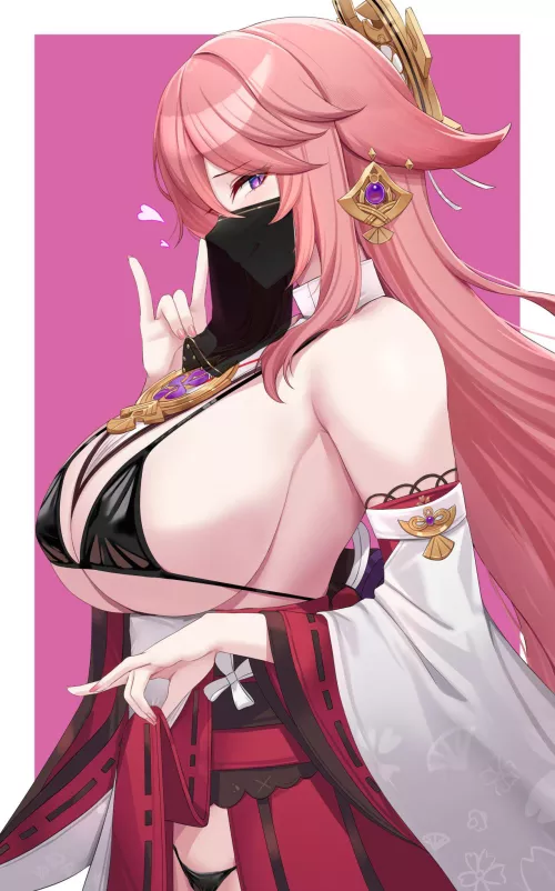 Yae showing off by Successful_Bad1267