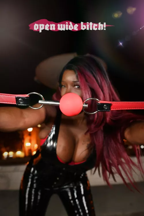 you are not allowed to talk! gags are 1000% necessary by EbonyGoddessDesire