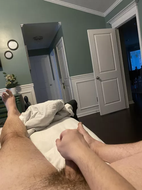 33. Married jerking cock before shower. Who else is horny and needs to unload! Midwestguy_900 by hoosierboy46123