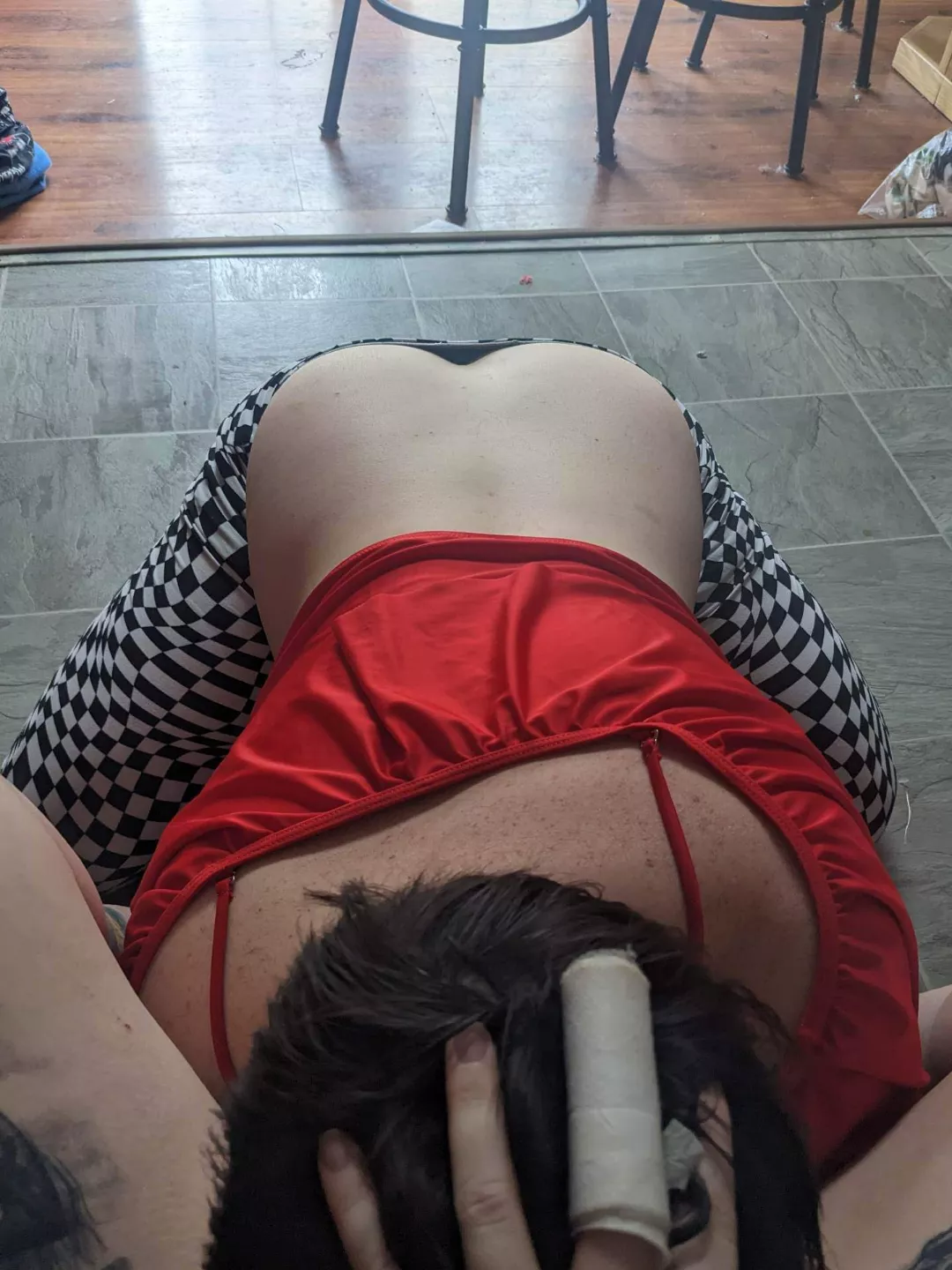 A little act of service while dressing up posted by FoxyShaku