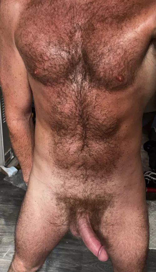 A little sweaty after a run. by fithairydude