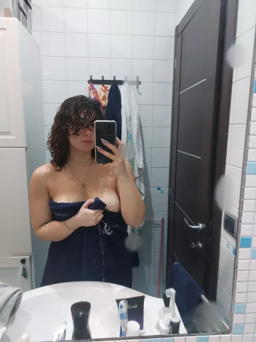 After a nice shower, I'm about to try on some new clothes by ImpressiveCoconut593