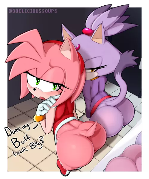Amy & Blaze showing off (9DeliciousSoups) by RandoLando645