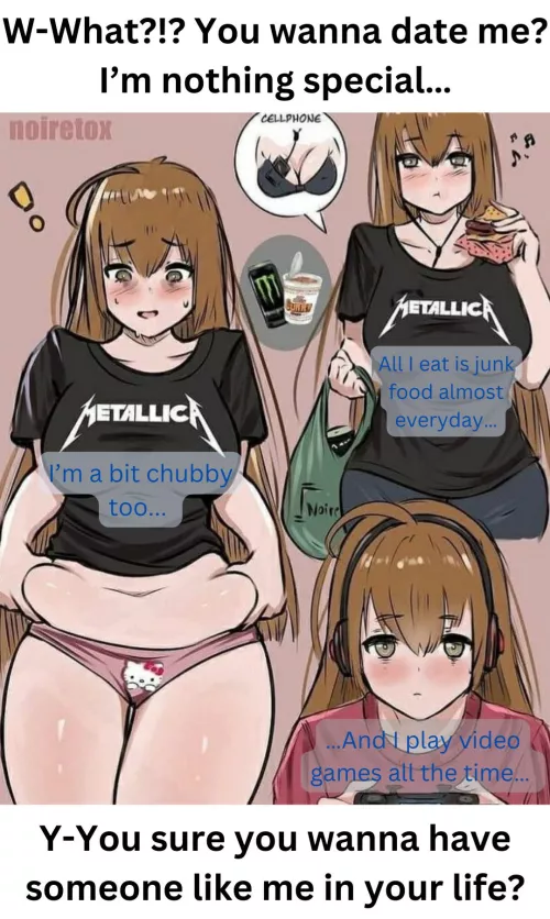 Asking out the chubby nerd next door. [Date] [Chubby] [Nerd] [Gamer] [Shy] by peachyqueen45