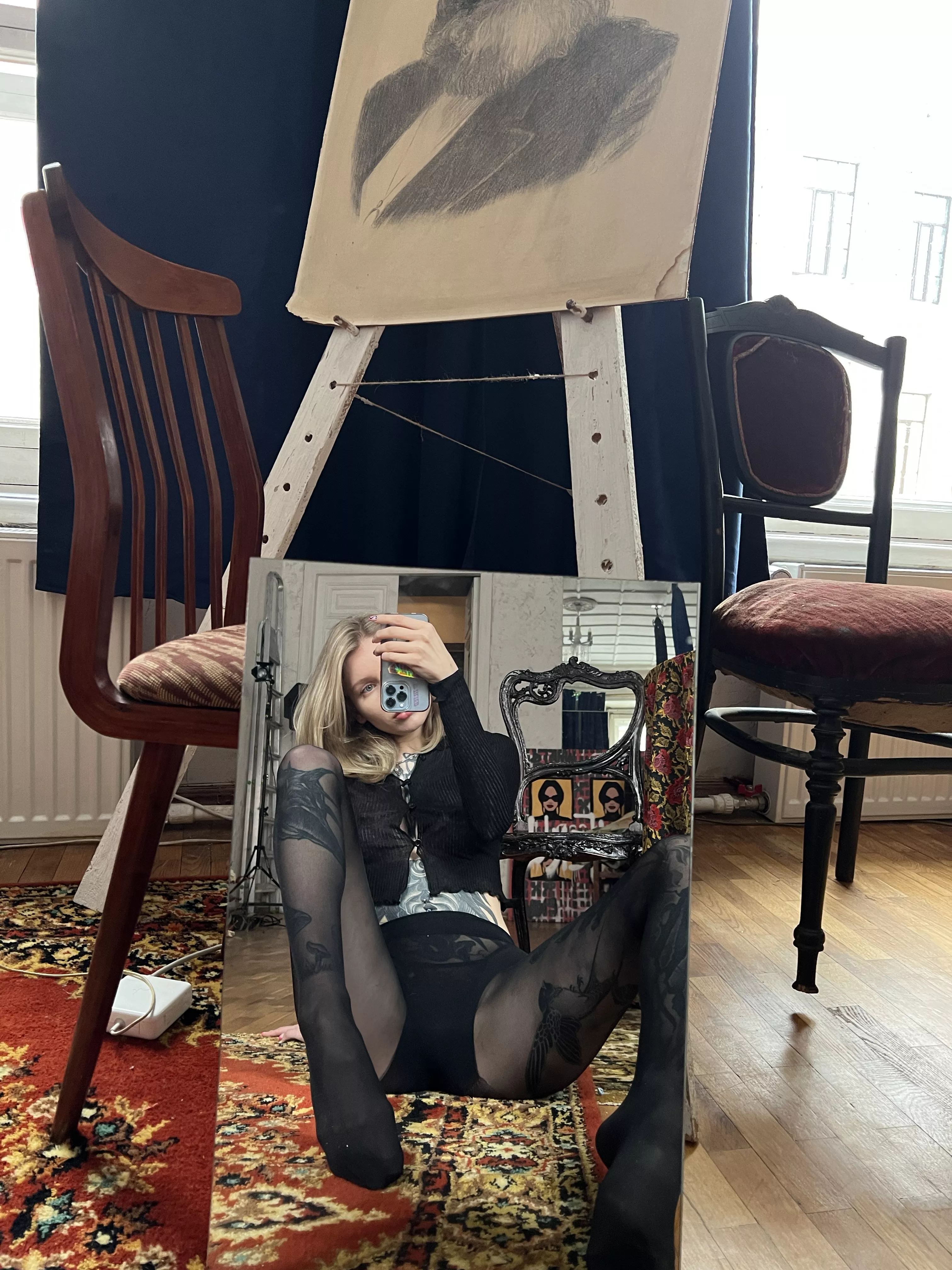 Black pantyhose always are sexy posted by Alena_German