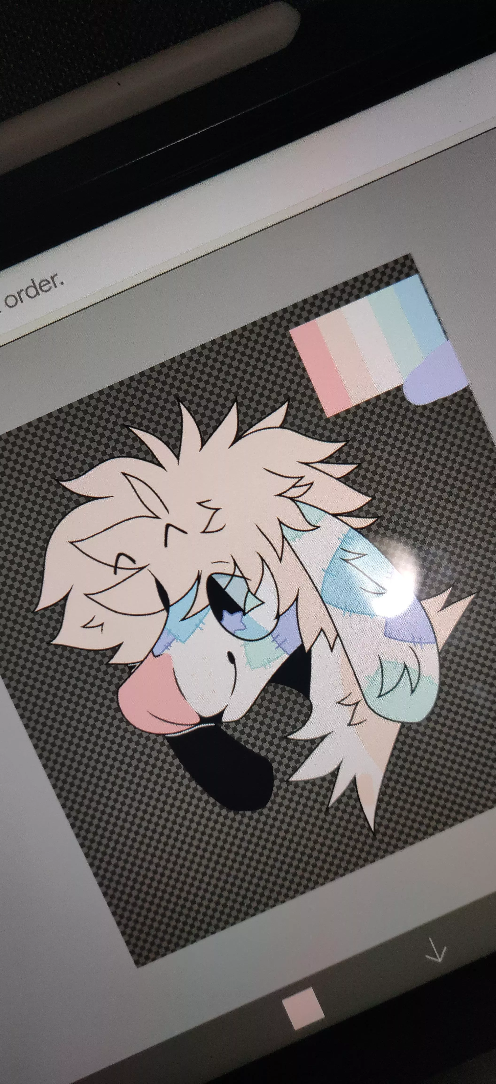 bruva my character's having an identity crisis lmao - he used to be purple, pink, and blue... posted by FrozenBreadDrawings