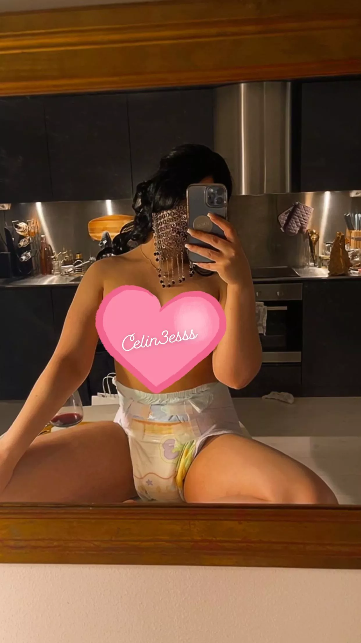 Diaper girl served on da table 🤤🍽️ posted by celineprincess