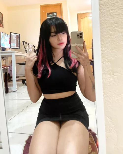 do you like my pink hair? 🎀 (f) by deswaifu