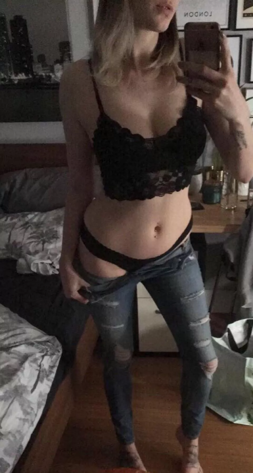 Do you want to see me without the jeans? posted by NinaNacho