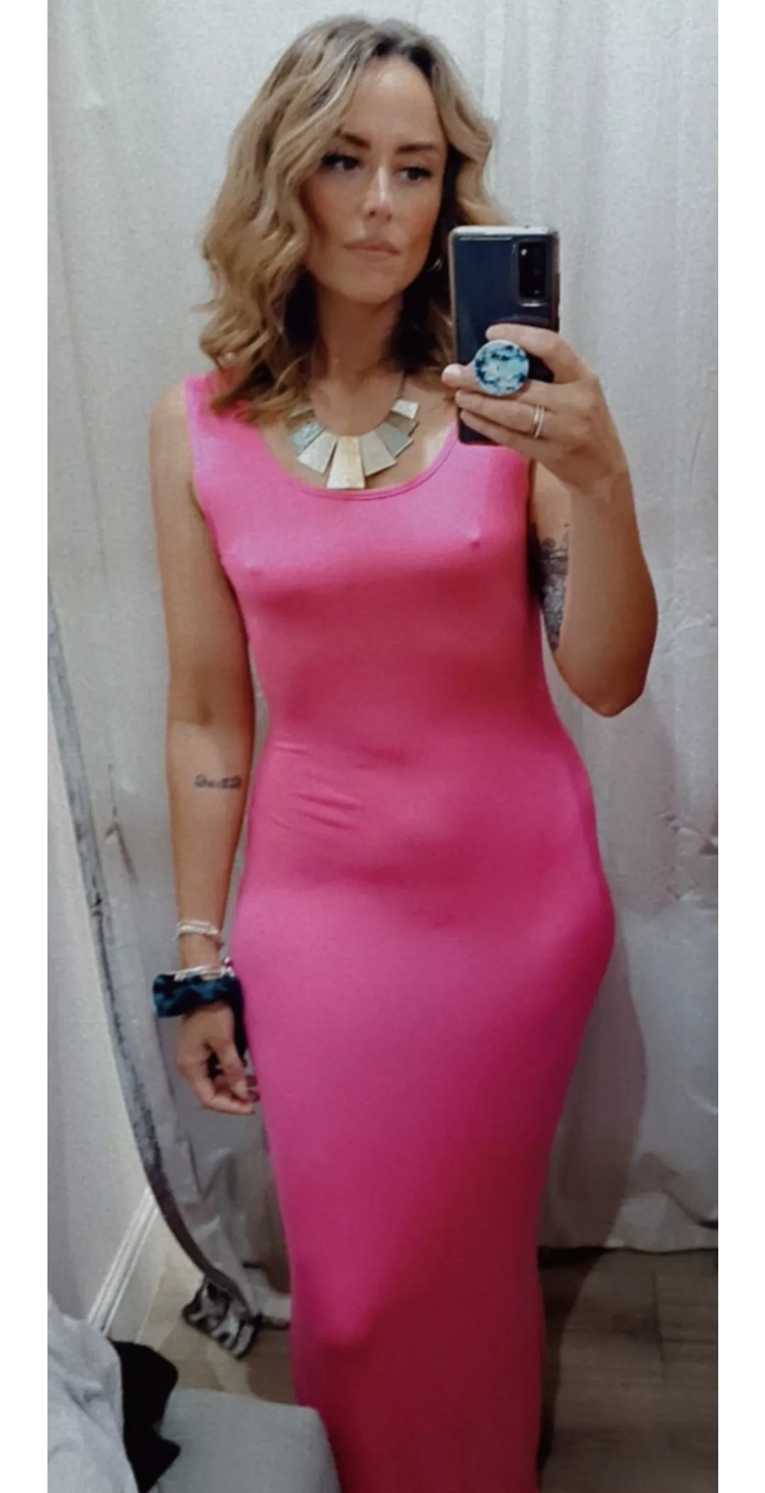 Get the dress? Yes. Keep it braless? Also yes. posted by DarkInteresting909