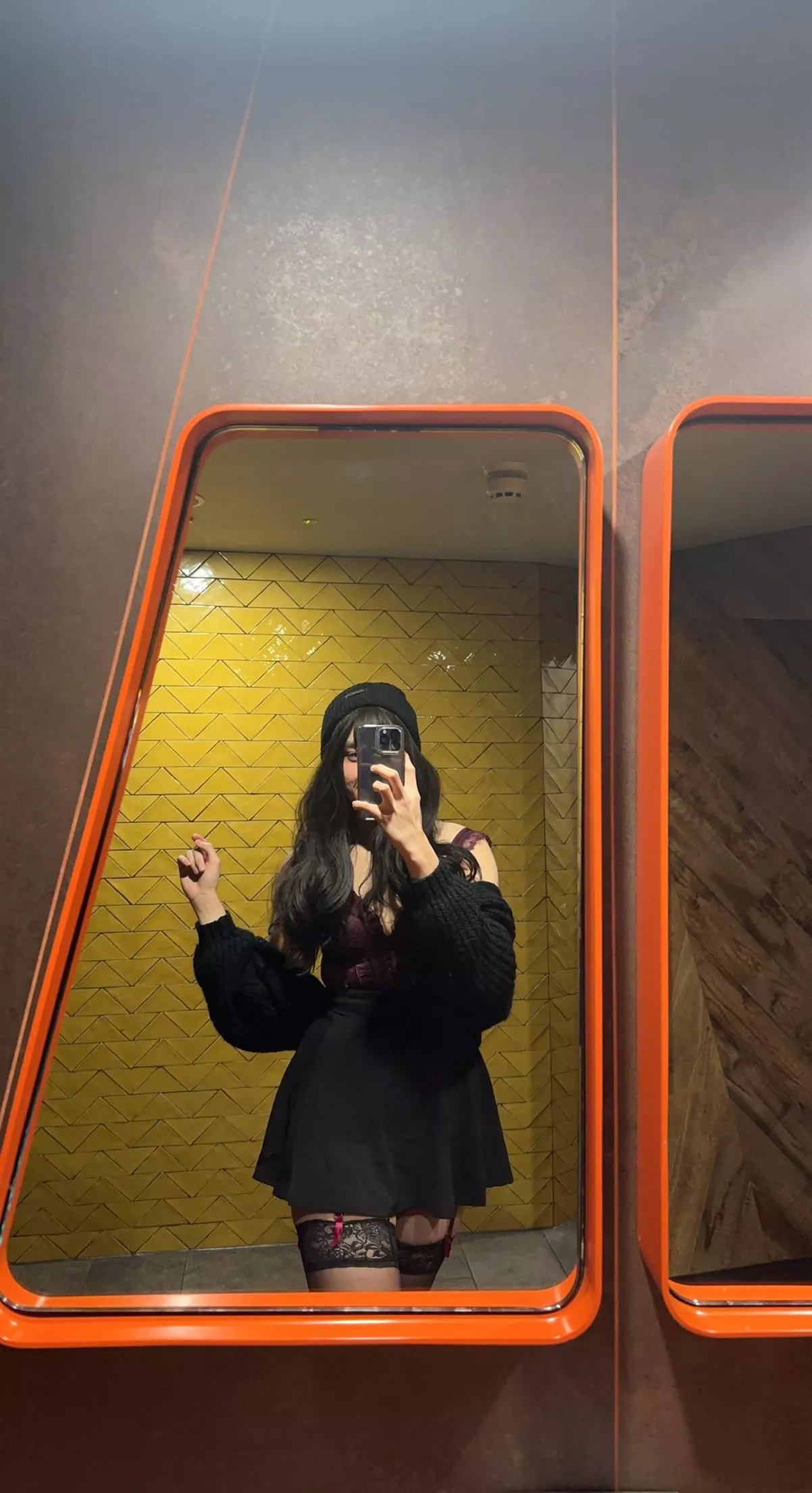 Going out wearing lingerie even if it’s freezing in UK because it makes me feel empowered ♥️ posted by wellthatsacksbad