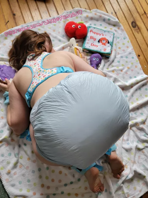 Harnessed and in Thick Diapers 🥰 by LittleFantasyAbdl