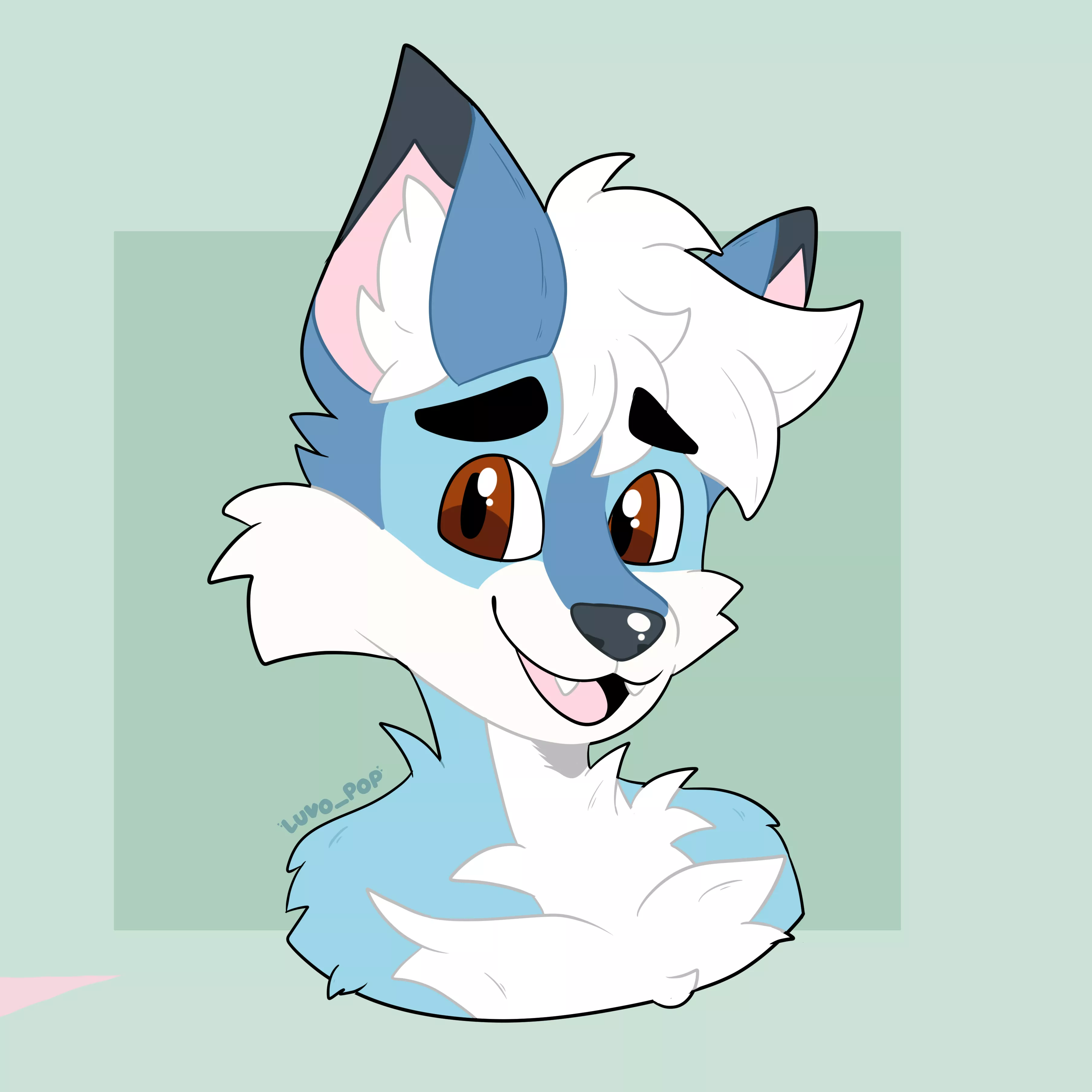 Headshot piece for Jellyjoart, by me, Luvo_pop posted by luvo_pop