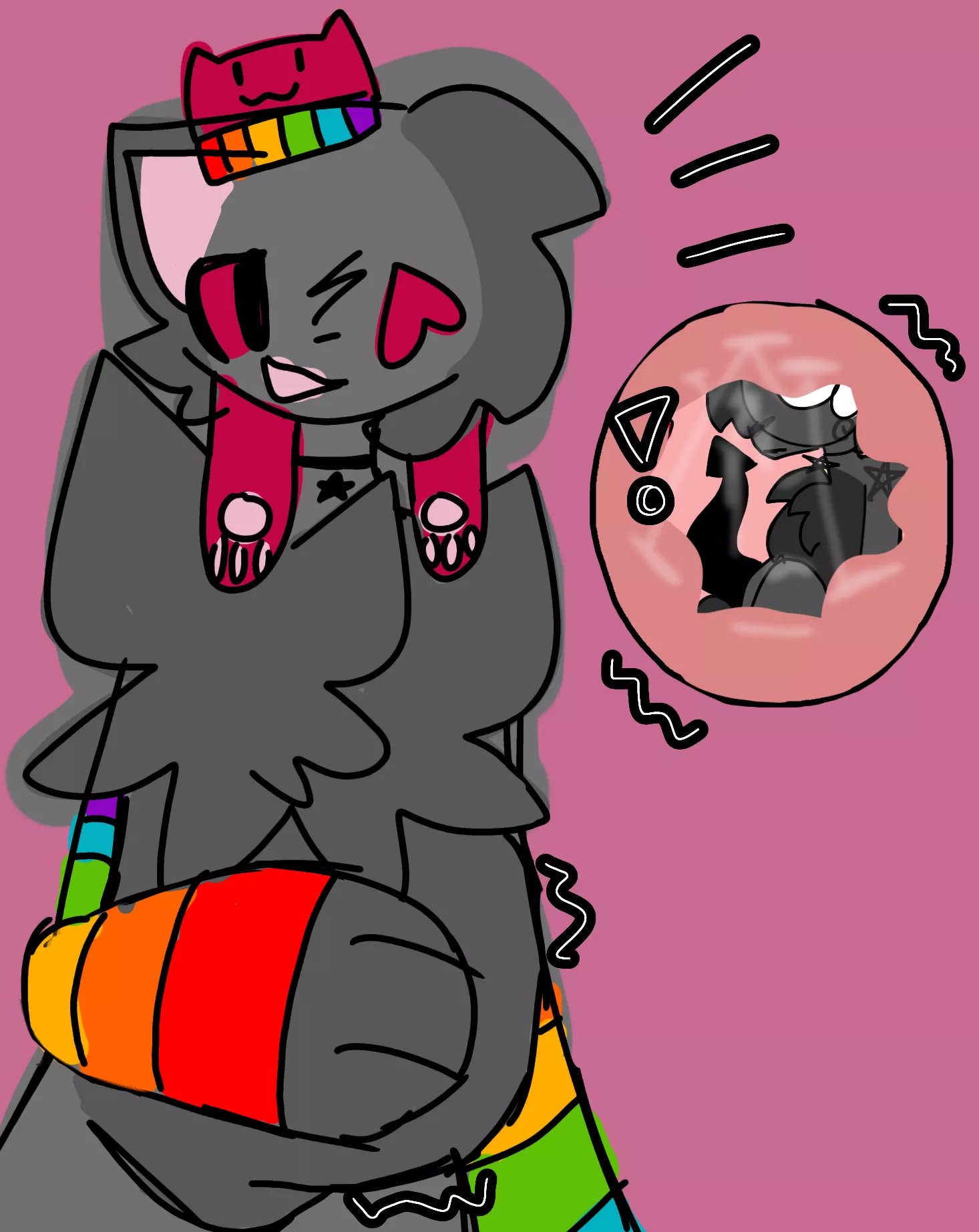 {image} quick same size sketch :3 posted by MeadowYT