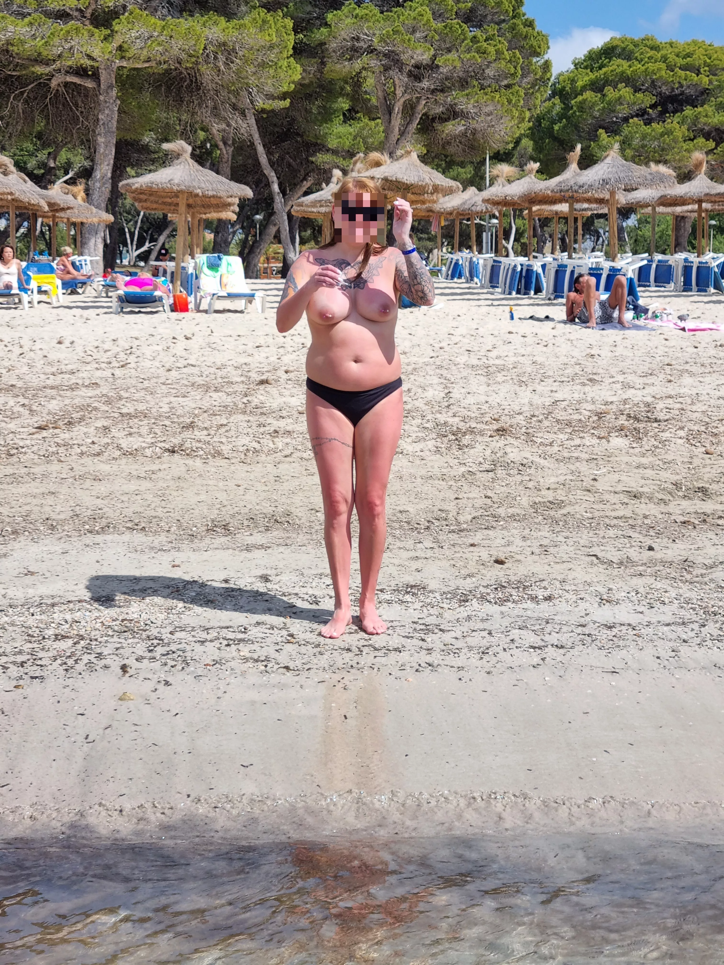 my first time topless on a beach was amazing! posted by scottishcouple35