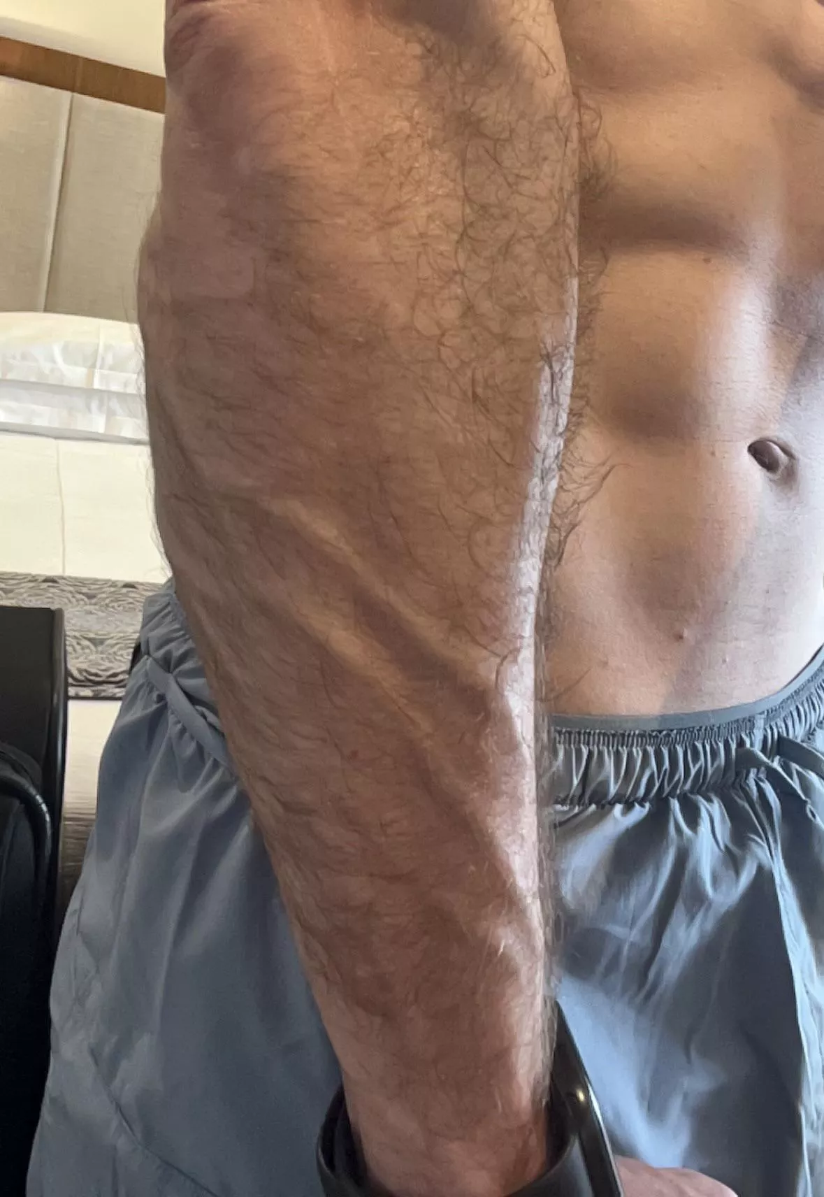 My forearms look better with my hand around your neck but this will have to do for now posted by biggcouch234