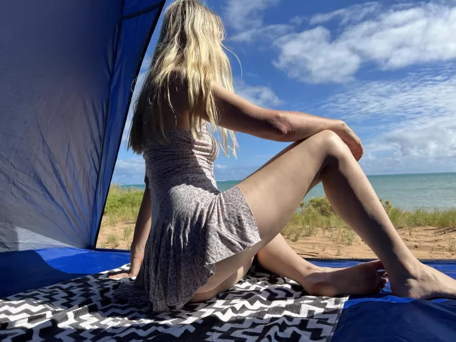 Not a bikini but still at the beach by S3xySarah