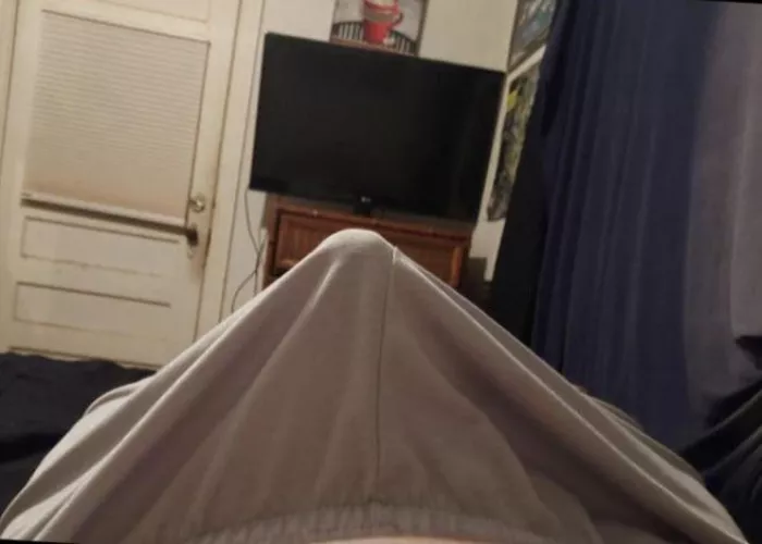 Stretching my sweatpants by mycatateasquirrel