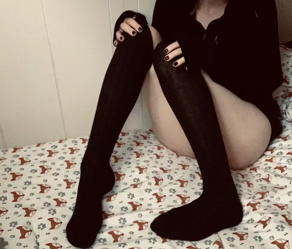 Thigh highs and painted nails!! by victoriavelvet420
