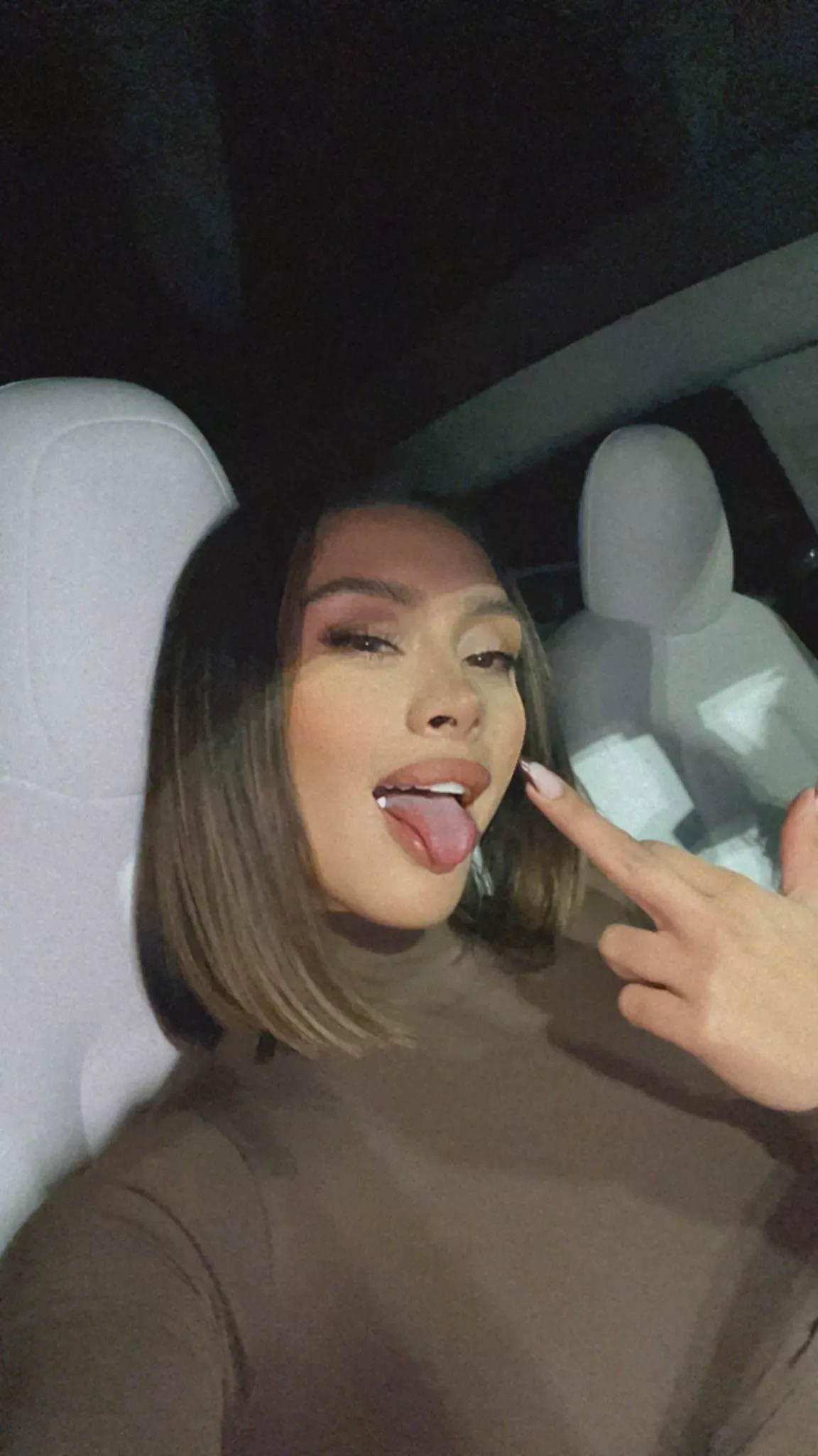 Tongue out and flipping you off posted by RuckFeddit21