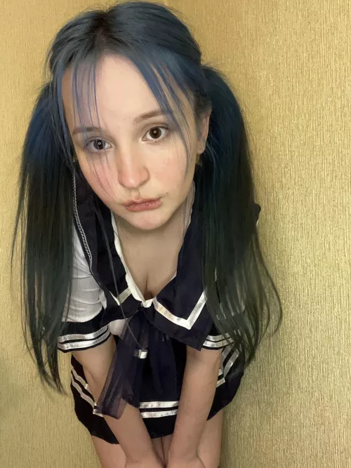 would you pull my pigtails?🙈 hehe by CassieTheKitten