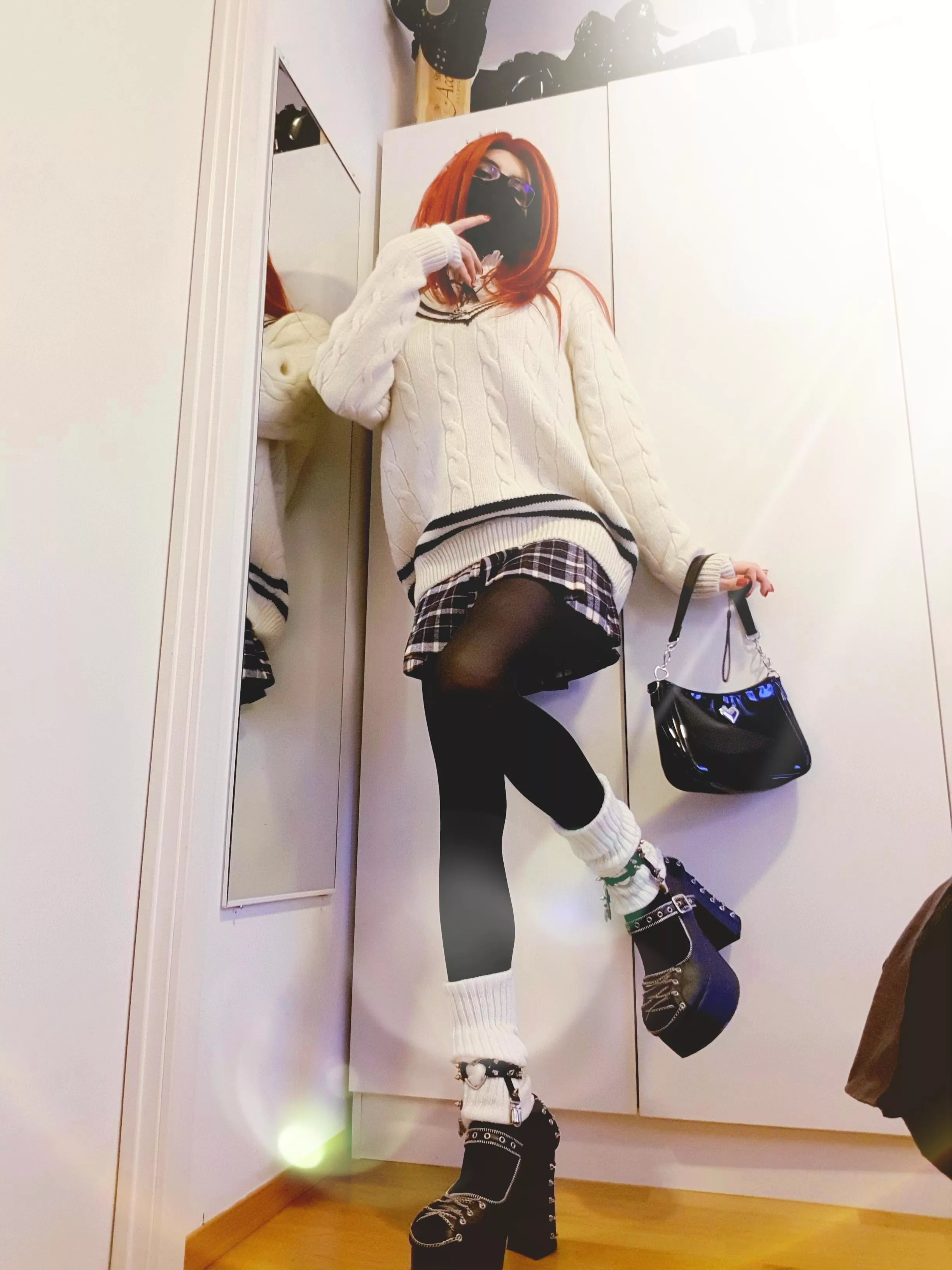 yes I know is Sunday but I wanted to dress like a SchoolGirl 💖 posted by ShadowPrincessN7