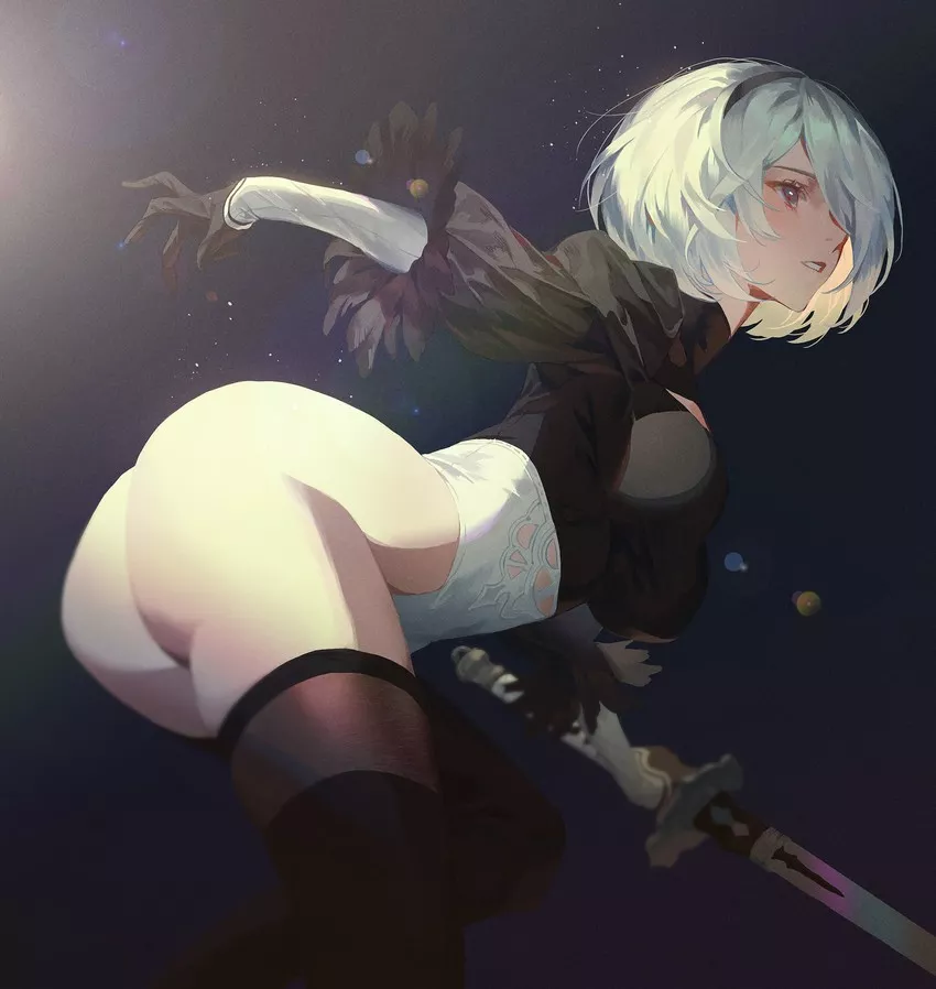 2B arched in the light (fajyobore) posted by SoManyCookies