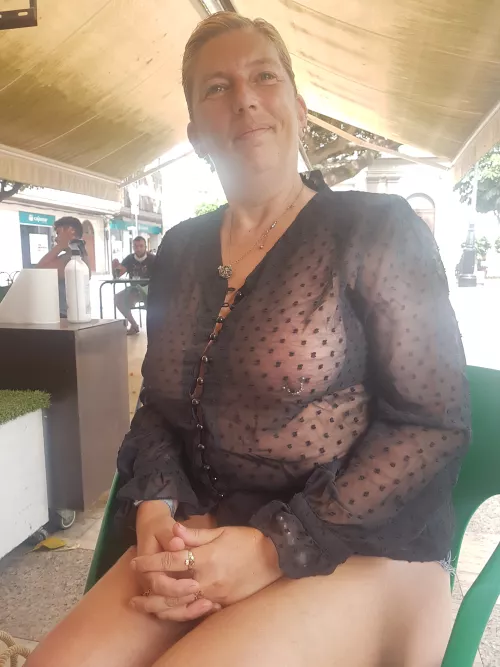 2nd post, of someone asking if i like to wear see through clothing out! Just in case you thin no one is around! i am kind of an exhibitionist. i like that men are looking and smiling at me! by kittydiamond198