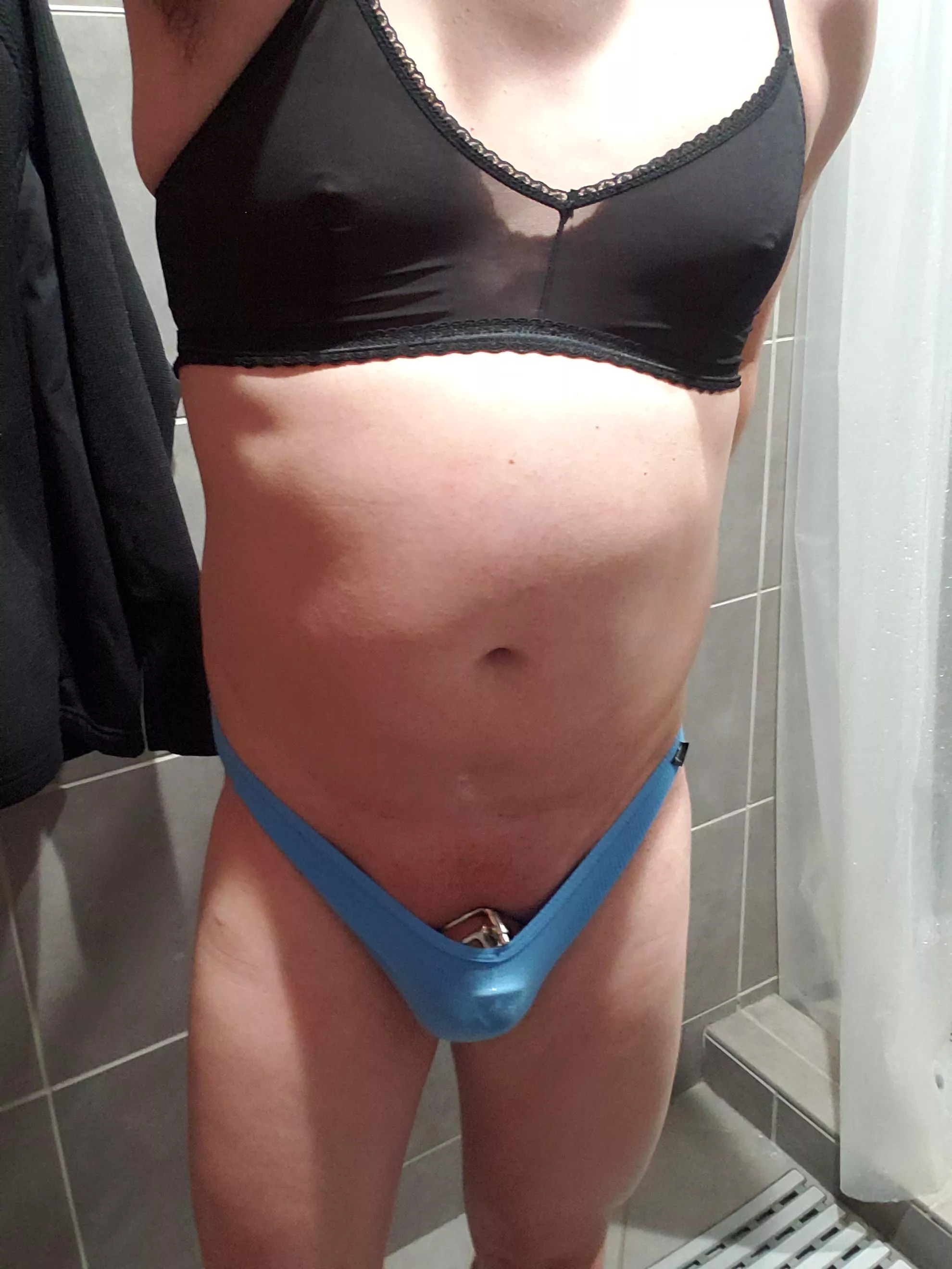 caged, panties and bra. posted by Northside1331