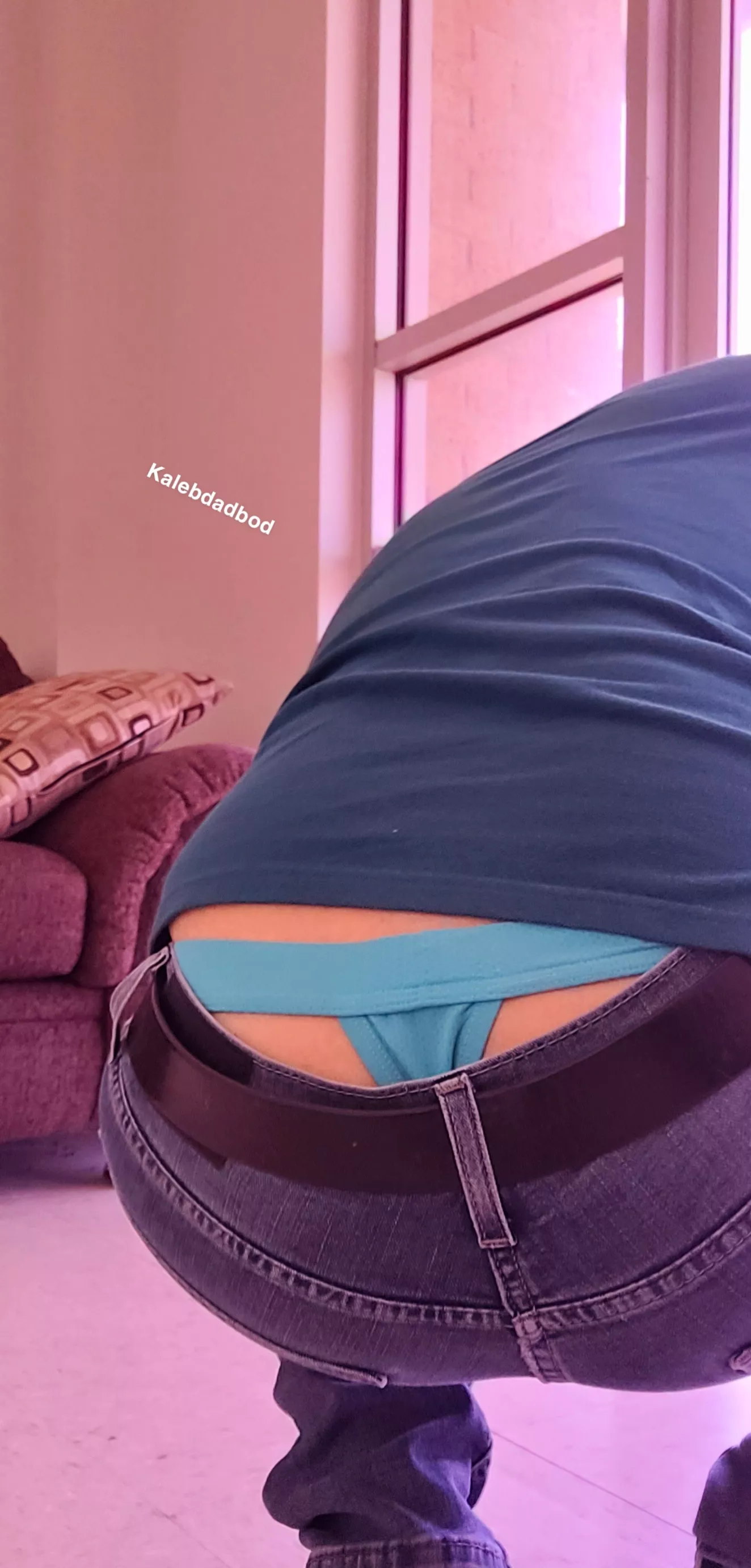 I love it when my whaletail shows. It's such a turn-on, especially at work. posted by kalebdadbod