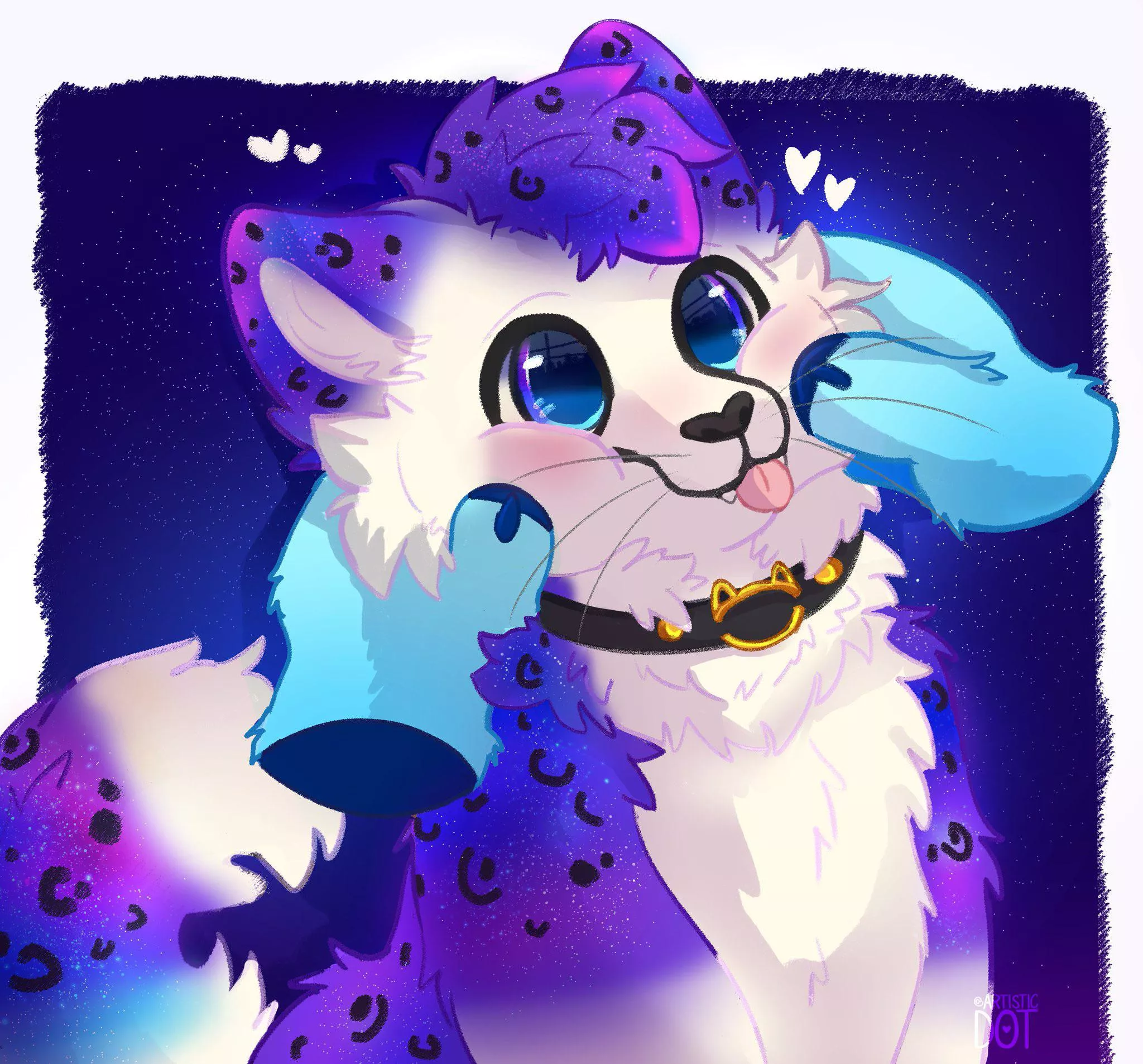 Intergalactic cuteness! (Squish ych / @artistic_dot on twitter) posted by artisticdotuwu