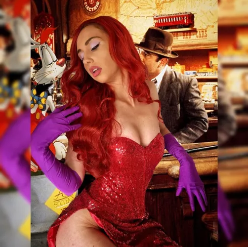 Me as Jessica Rabbit by Ceeceesweet
