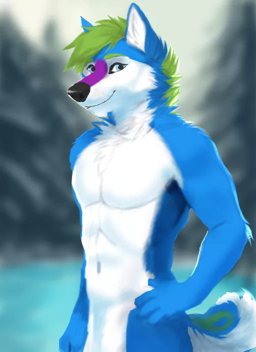 My fursona, Zach (Art by Me) posted by benniebot2005