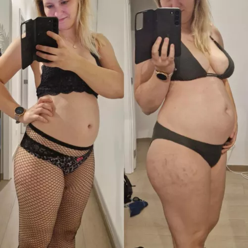 November vs February (+15lbs) 😳 by sylvievisser