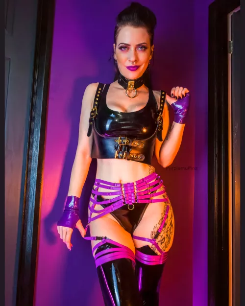 Purple n black is back 💜🖤 Love this colour combo! by purple_muffinz