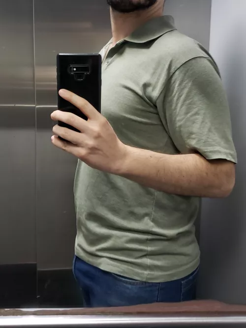 At the office elevator by fickfix