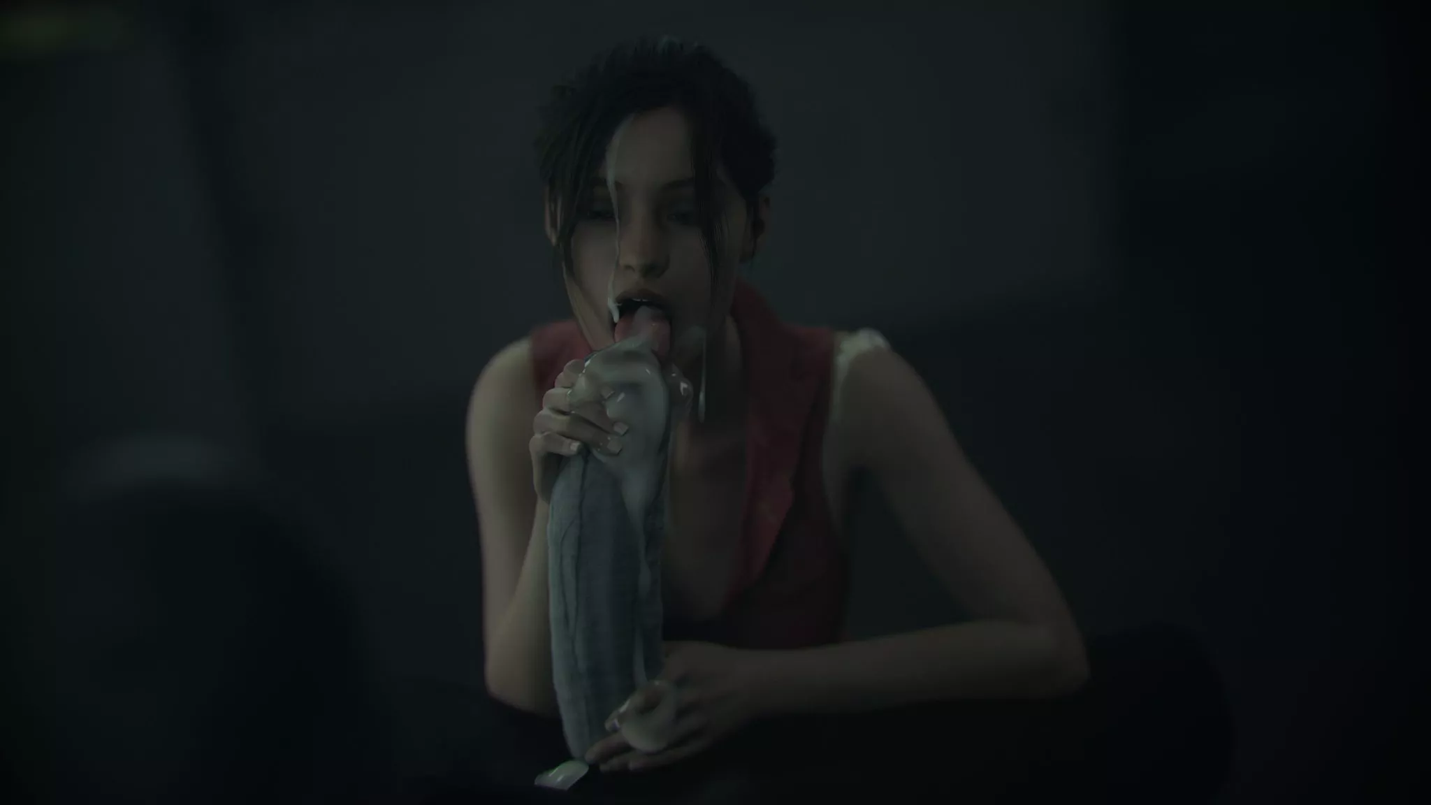 Claire collecting some serum (leeteRR) [Resident Evil] posted by Kuro-Oji