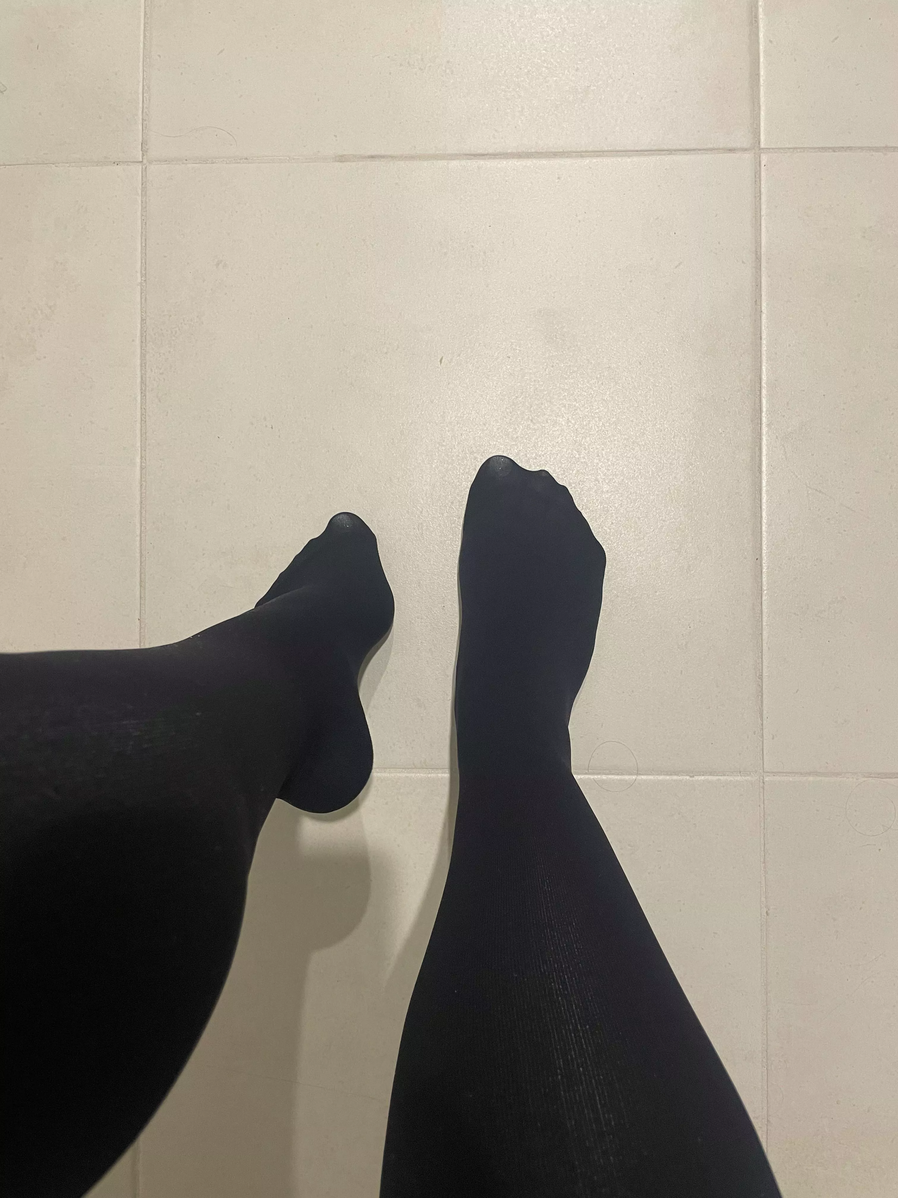 Come and worship my feet in these nylons 😏 posted by westonthird