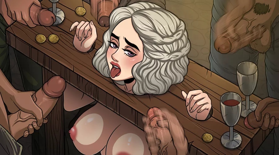 Daenerys serving tables in Game of Whores (MANITU Games) by MANITU_Games