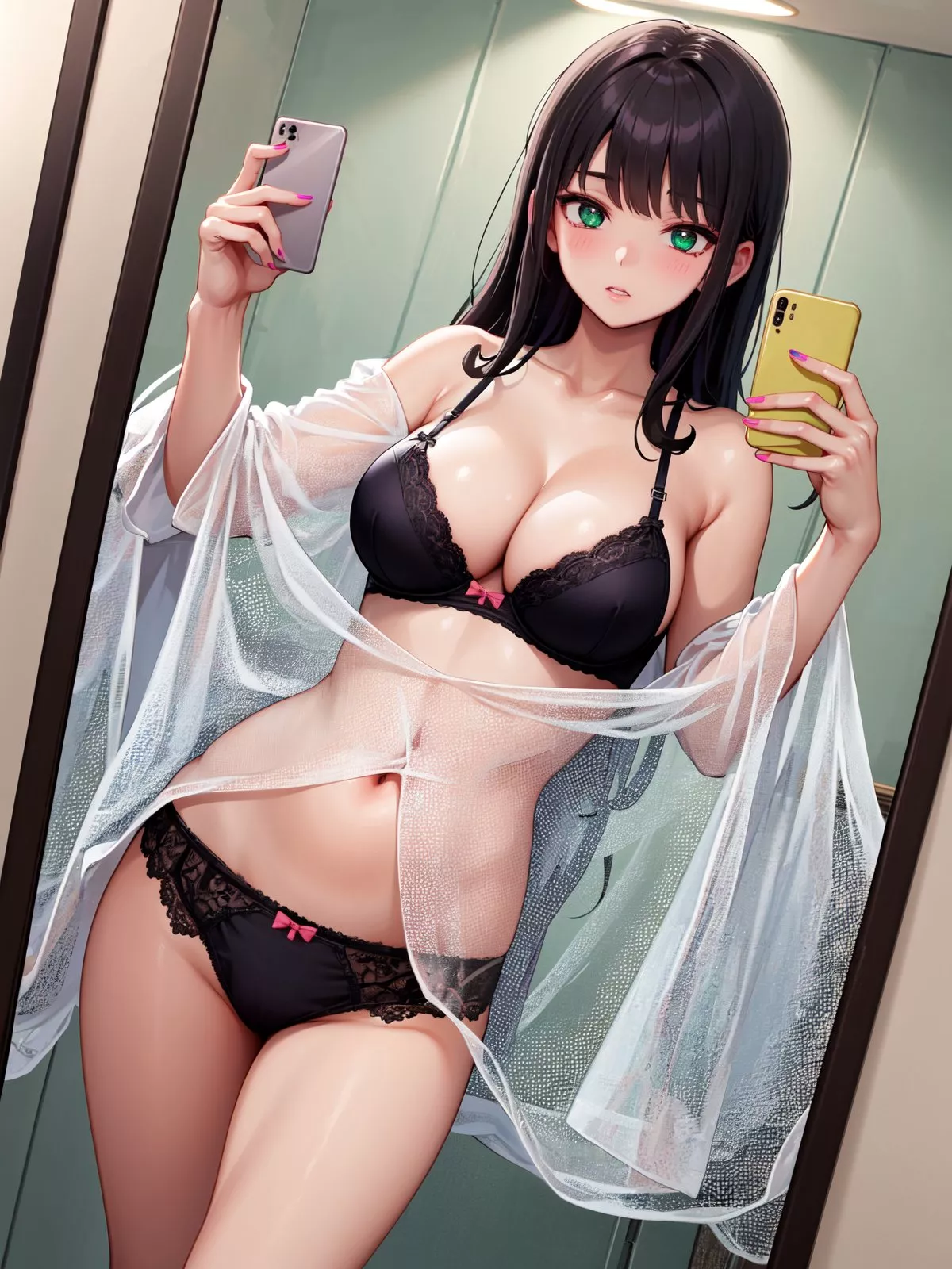 Double Lingerie Selfie posted by CheetahSperm18