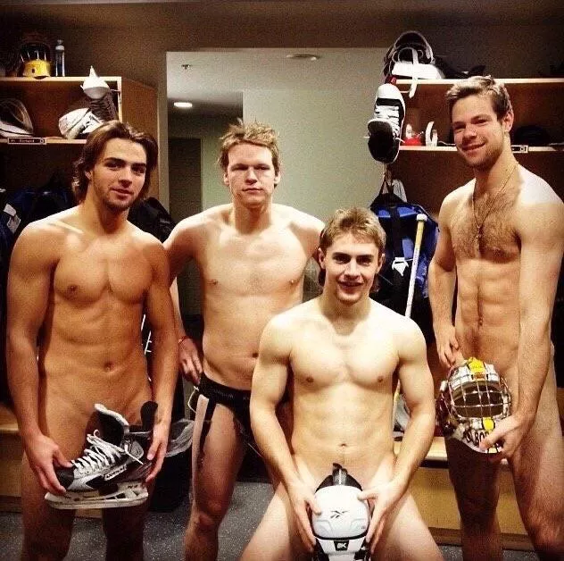 Hockey team in the locker room... posted by Primal_Mantis