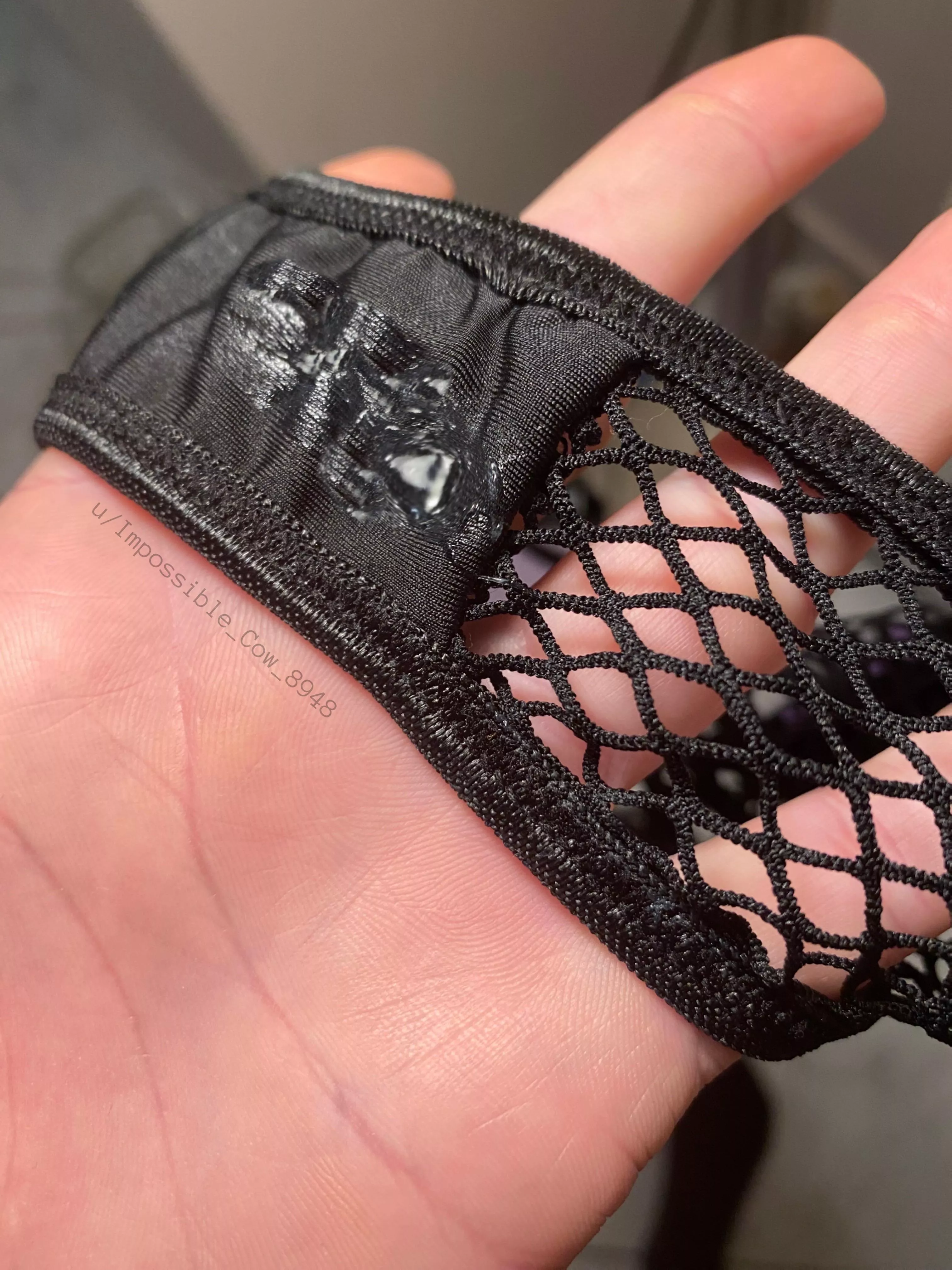 I obviously got horny in my fishnet panties posted by Impossible_Cow_8948