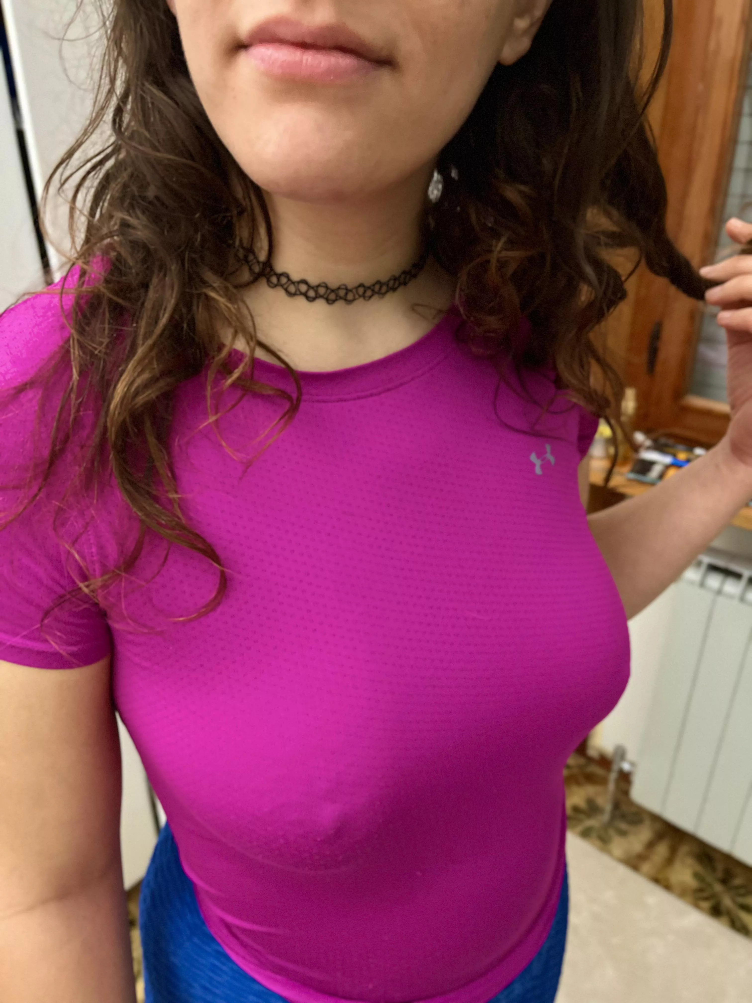 I went to the gym like this 👀 posted by victoria_Nobile