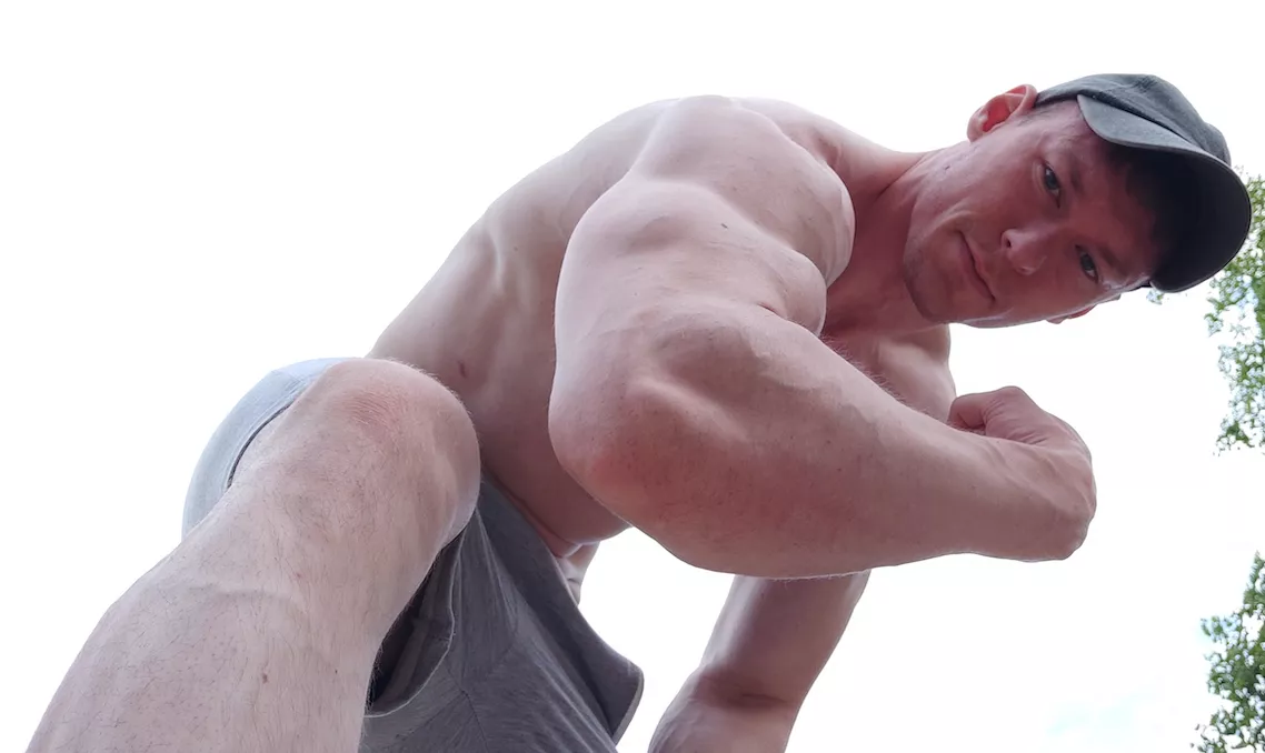 Looking Up With Veins Showing posted by GODJADEN