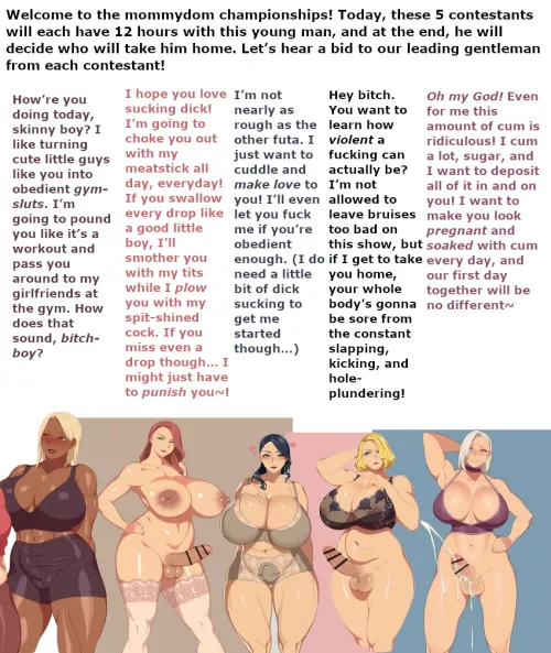 Mommydom championships! [choice] [mommydom] [art by hidarikiki] by Opposite-Fig9119