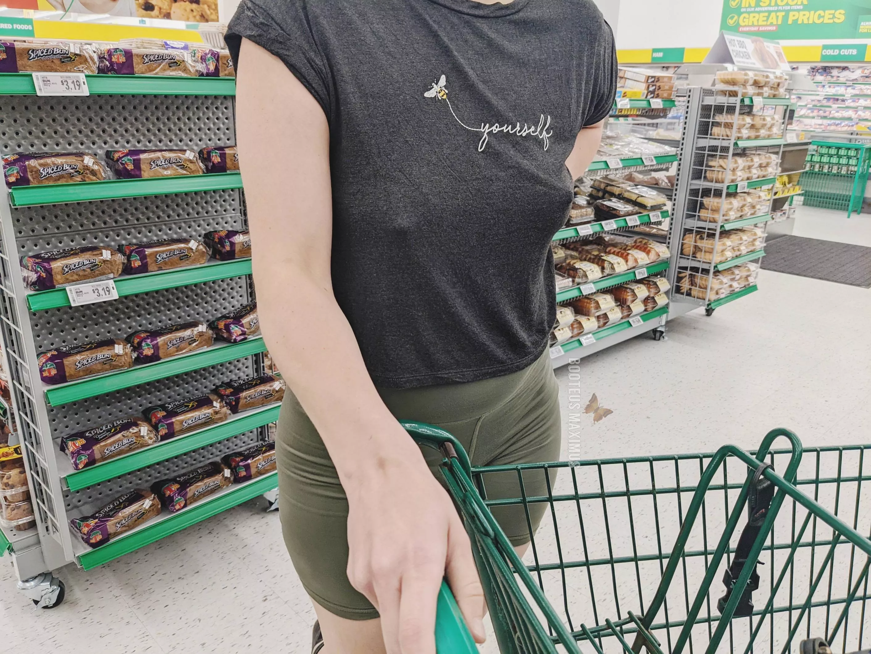 No bra at the grocery store 😉 posted by Booteus-Maximus
